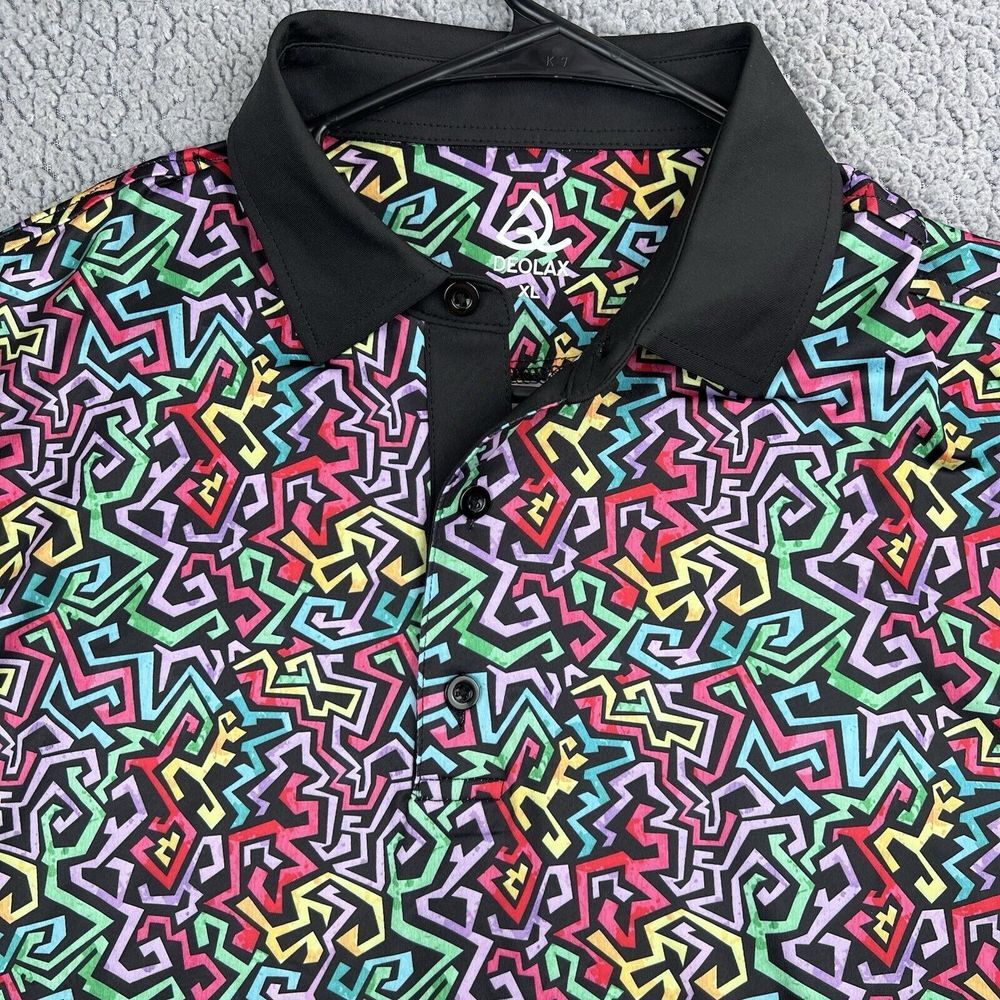Colorful Geometric Polo Shirt by